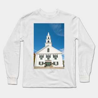 First Congregational Church in New Fane Windham County Vermont USA Long Sleeve T-Shirt